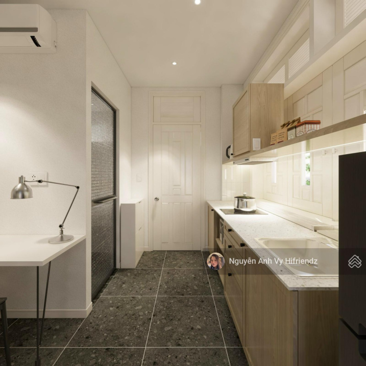 Modern Studio Apartment with White Design and Excellent Lighting