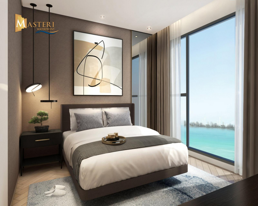 Modern Waterfront Apartment with Southeast Balcony View
