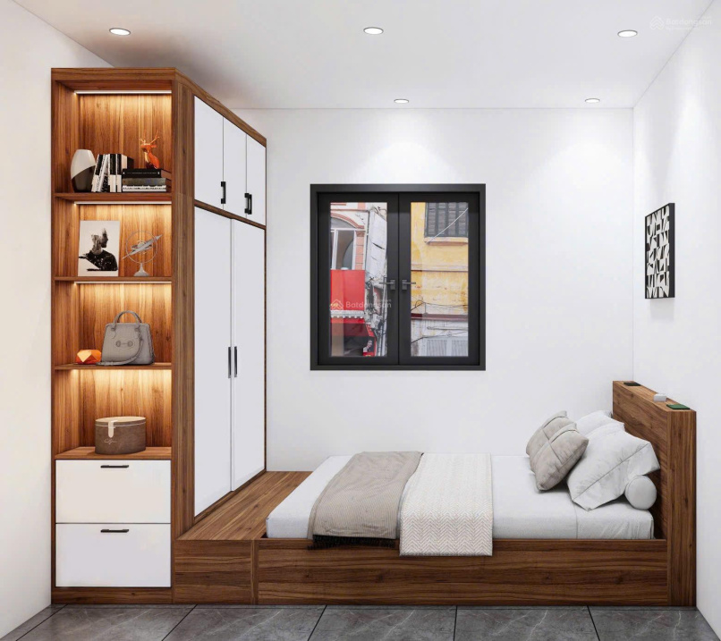 Modern Studio Apartment with Built-in Kitchen