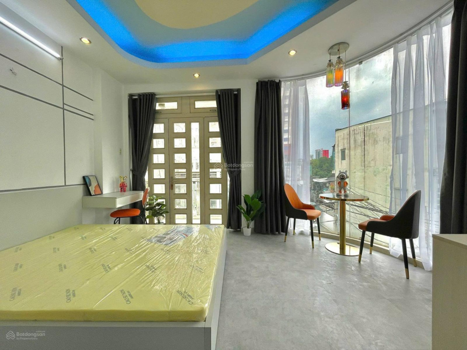 Modern Studio Apartment with Blue LED Lighting