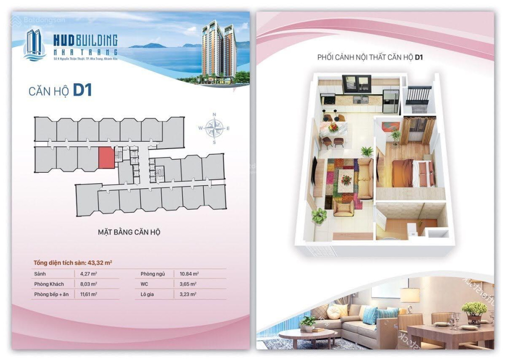 1-Bedroom Fully Furnished HUD Building Apartment
