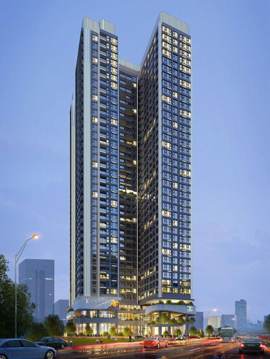 2-комнатная квартира в Hoang Huy Grand Tower, Хайфон