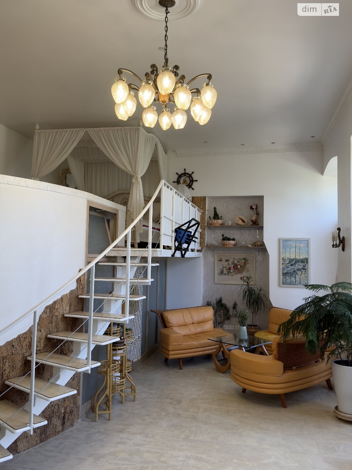 Spacious Two-Level Apartment near Black Sea in Odessa