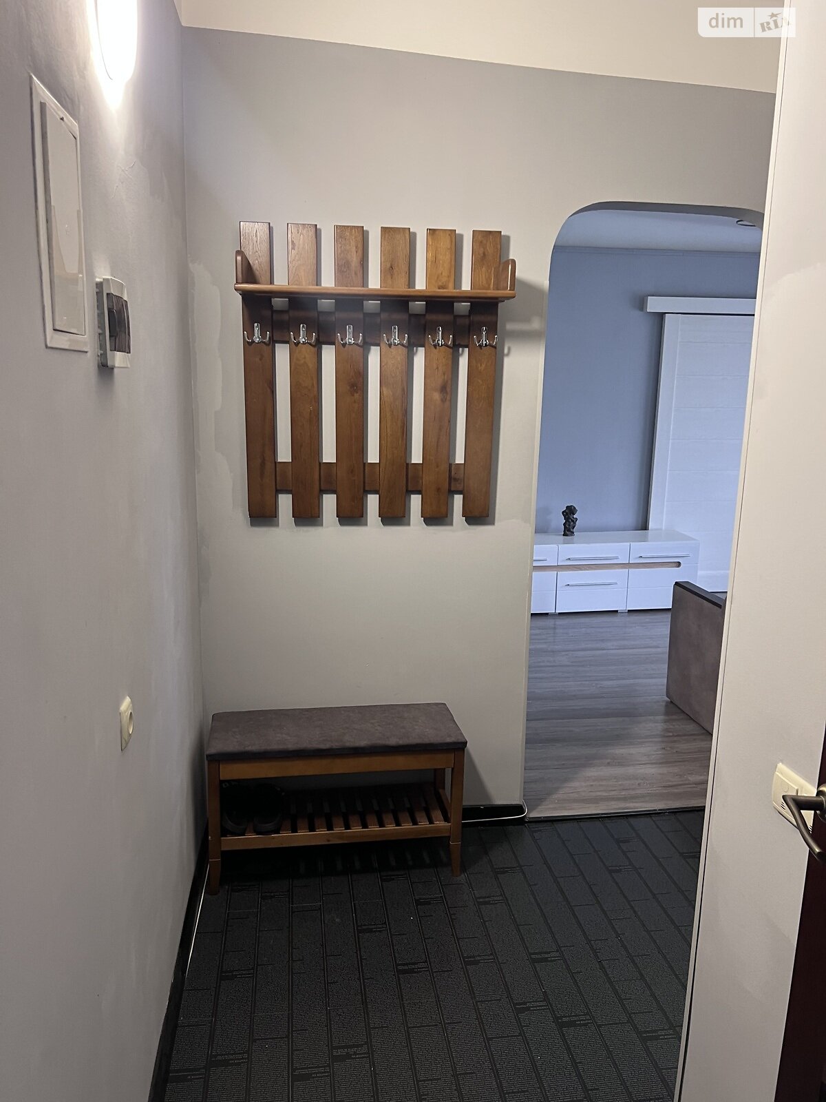 Two-room apartment with separate rooms and kitchen-studio