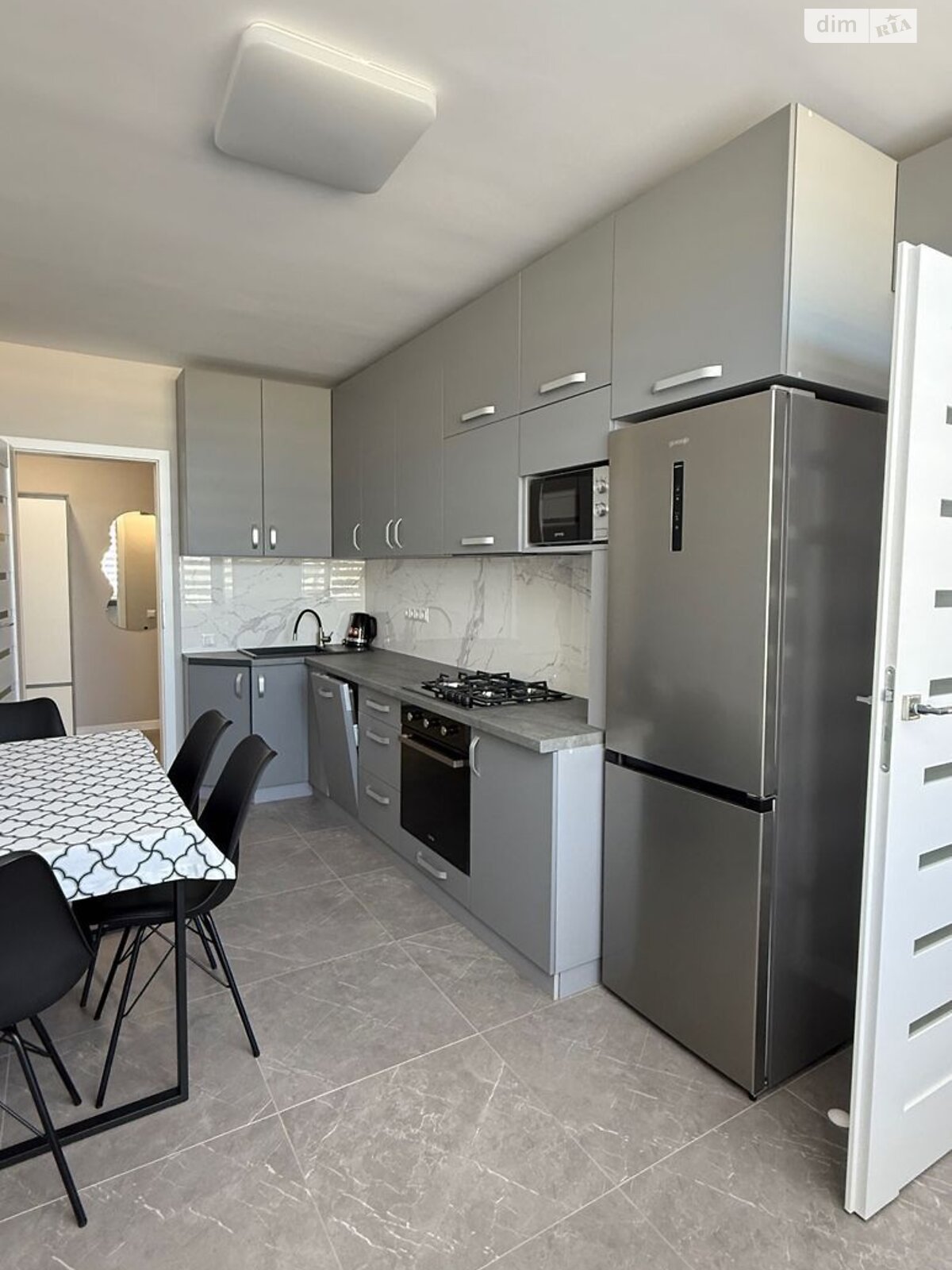 Two-room apartment with separate rooms in a developed residential area