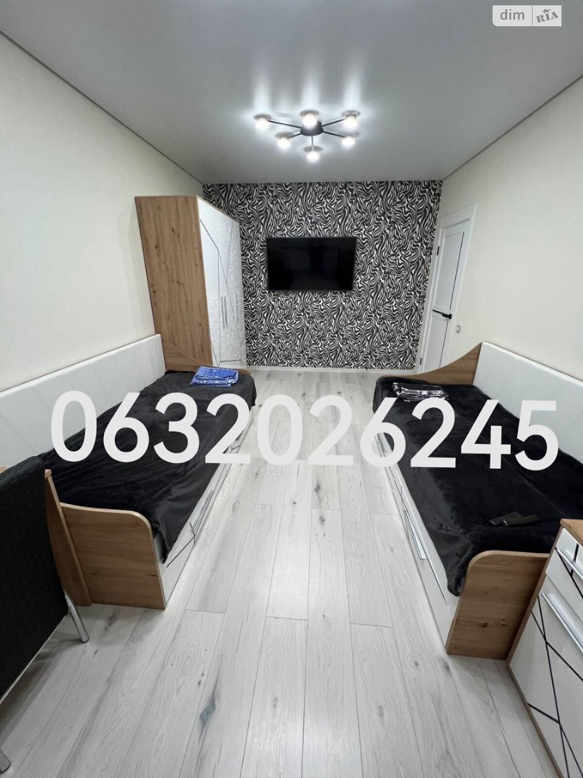 Two-room apartment with all necessary amenities near forest and schools