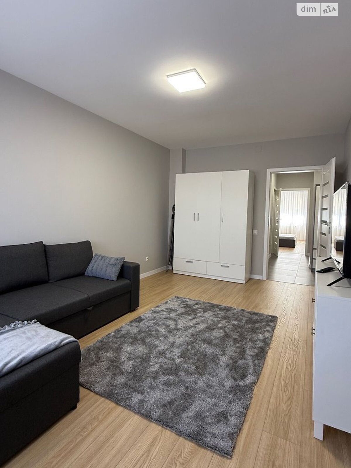 Two-room apartment with separate rooms in a developed residential area
