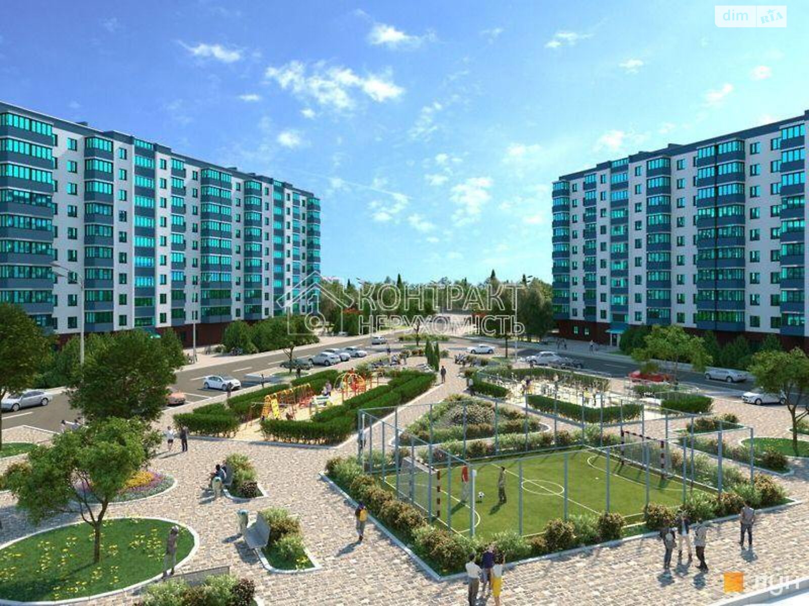 One-bedroom apartment near Central Market in Lazurnyi Complex