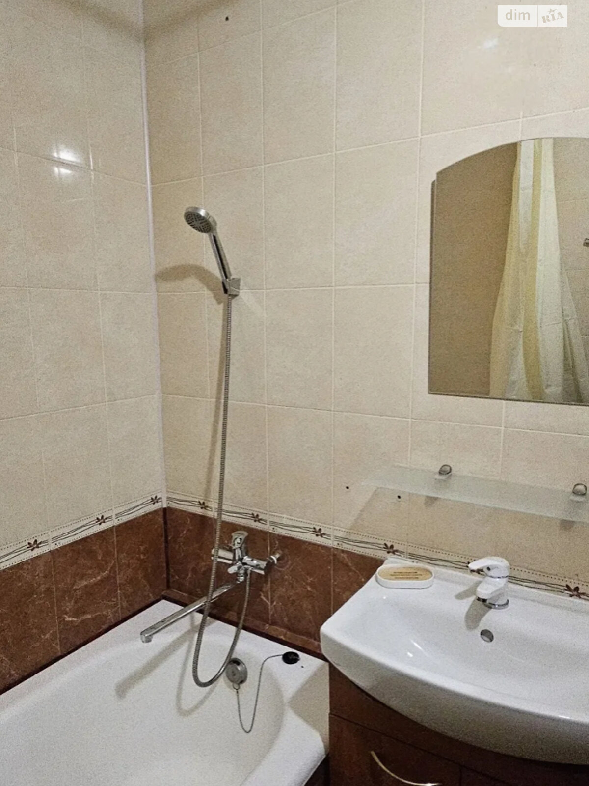 Two-room apartment with separate rooms, parquet floors, and balcony