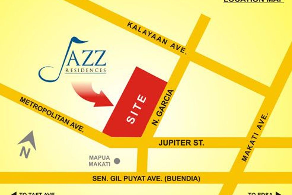 Jazz Residences-те толық жабдықталған студиялық пәтер, Юпитер көшесі, Макати