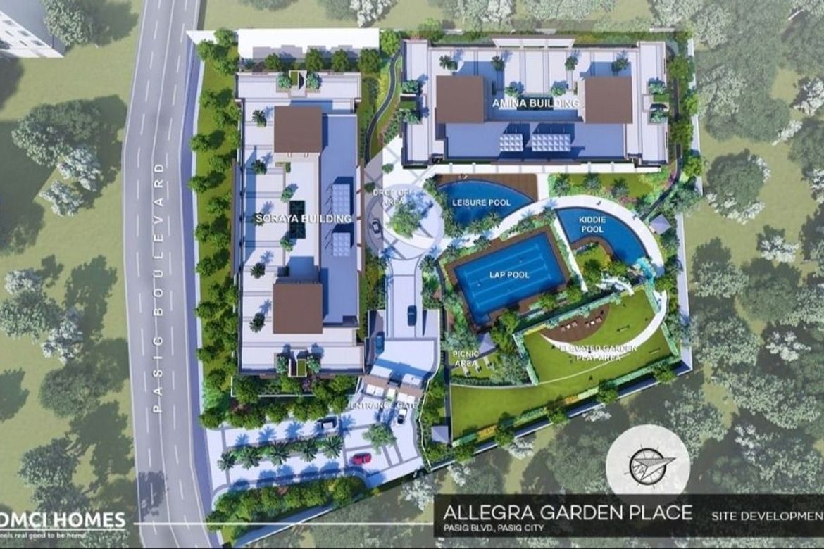 2BR Bare Condo at Allegra Garden Place, Pasig City