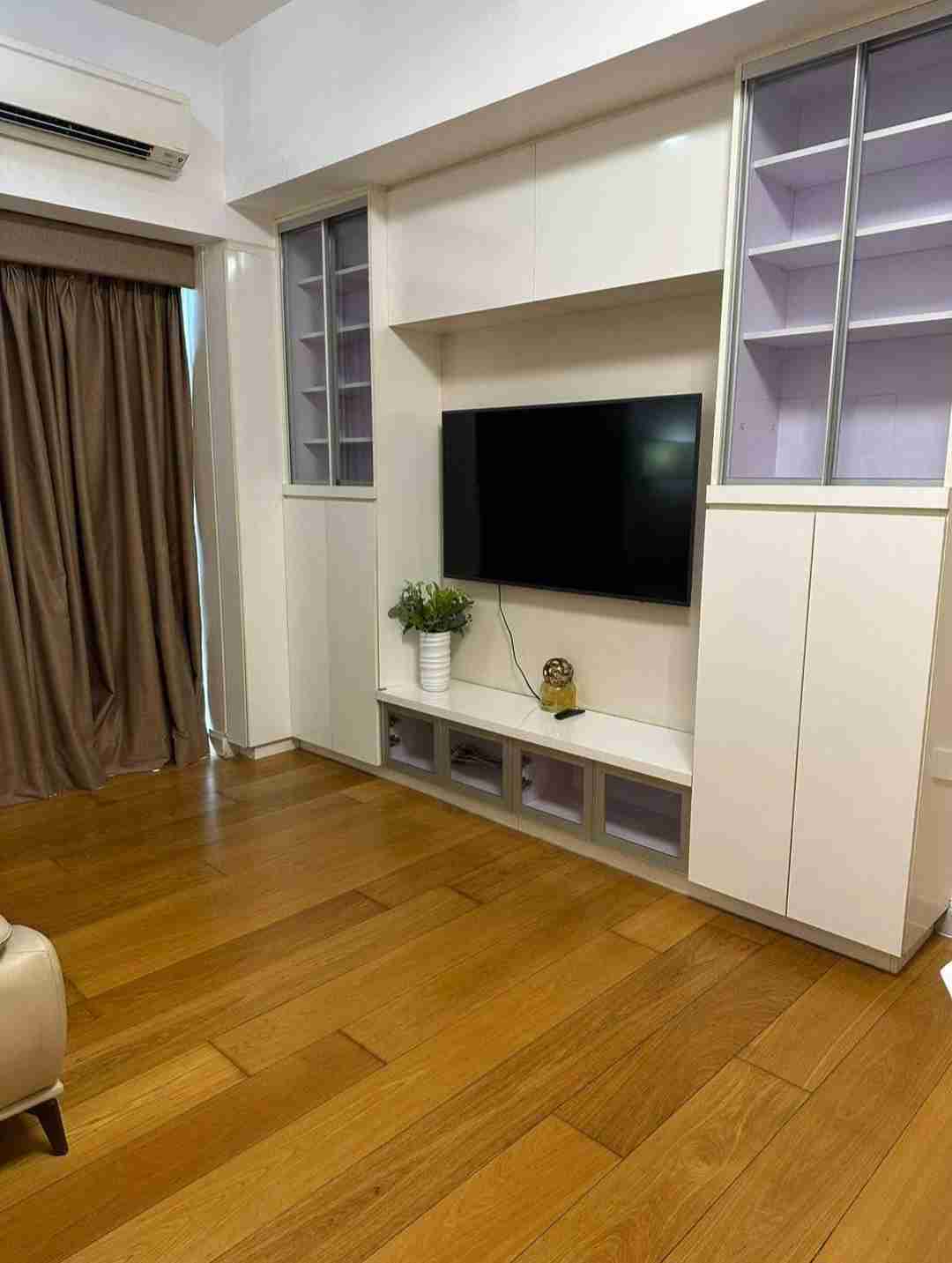 1 бөлмелі толық жабдықталған пәтер Shang Salcedo Place балконмен