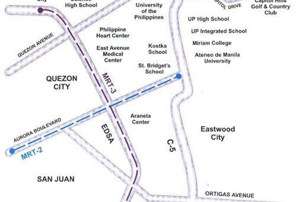 UP Quezon City маңындағы қолжетімді 2 бөлмелі пәтер
