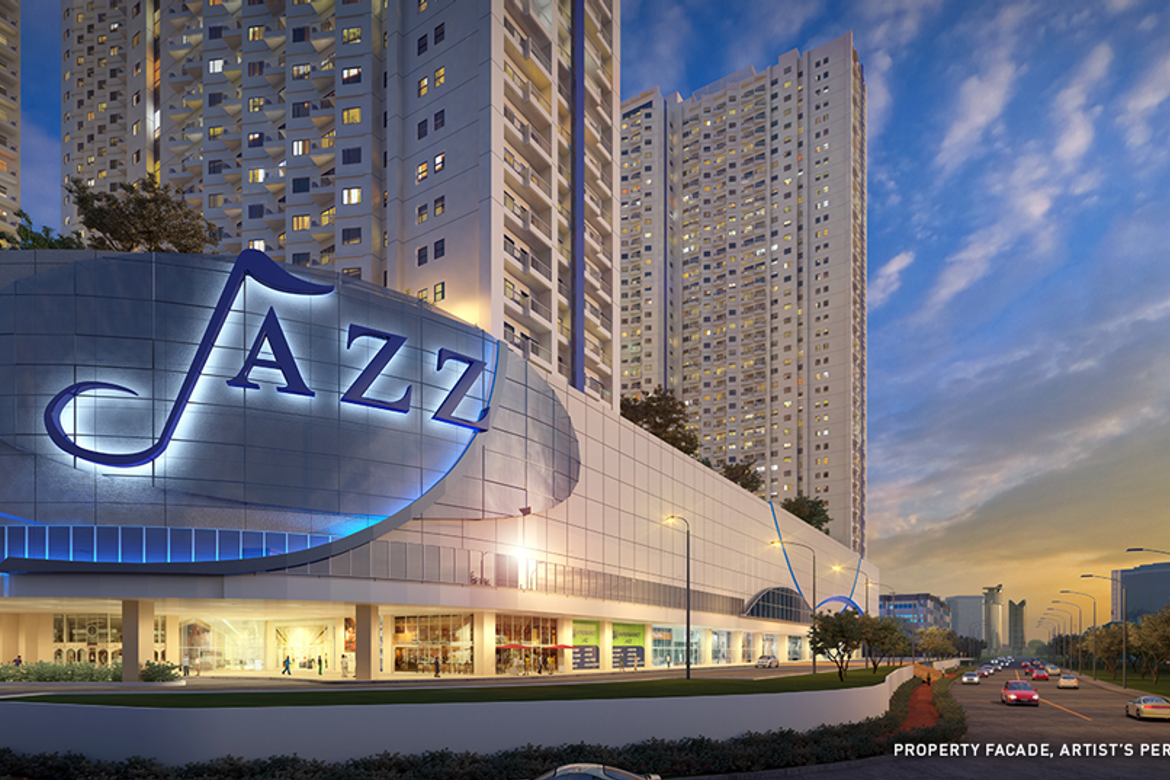 Jazz Residences-тегі жартылай жиһазбен жабдықталған 1 бөлмелі пәтер