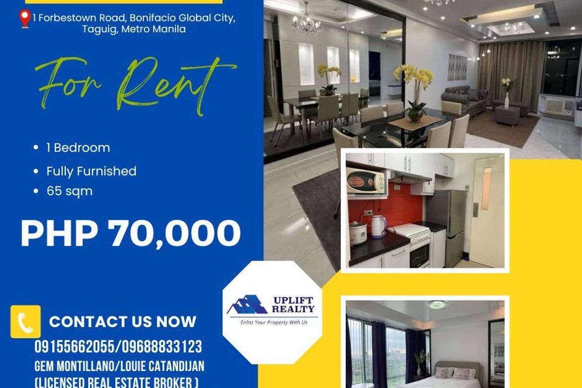 Fully Furnished 1BR Golf Course View in Bellagio Tower, BGC