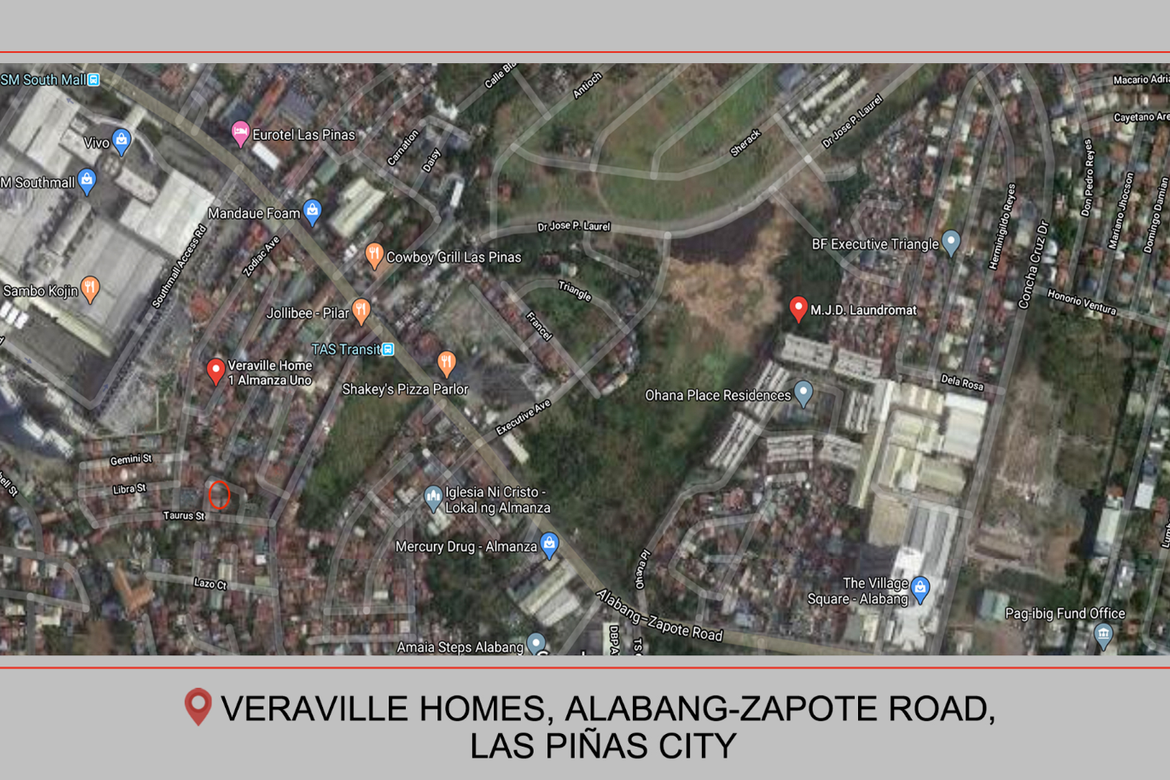 SM Southmall маңындағы Veraville Homes-тегі қолжетімді студия