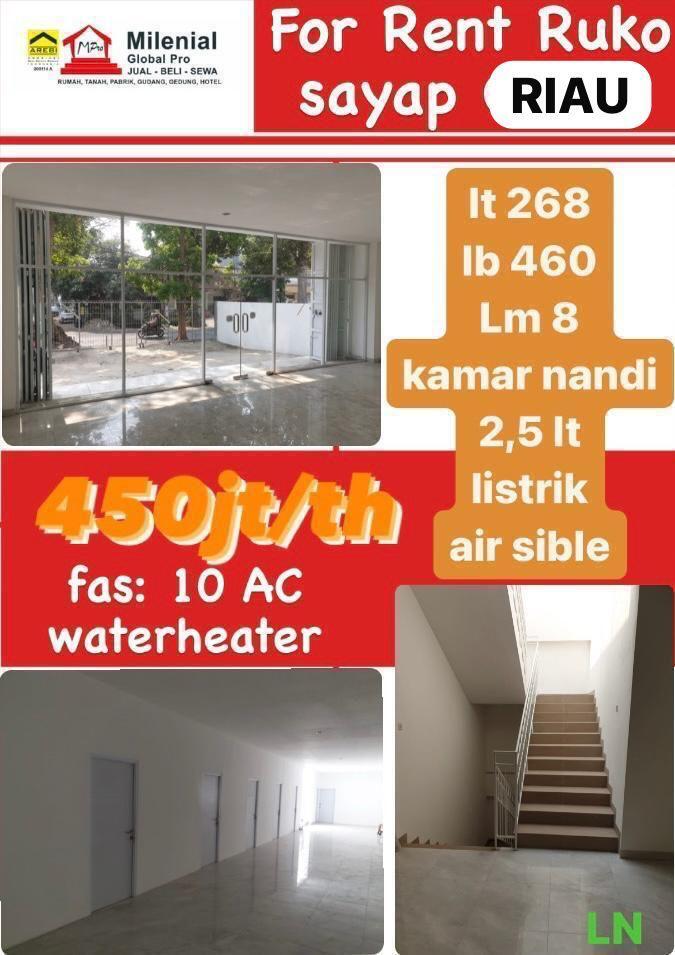 Spacious Commercial Shophouse in Riau Area