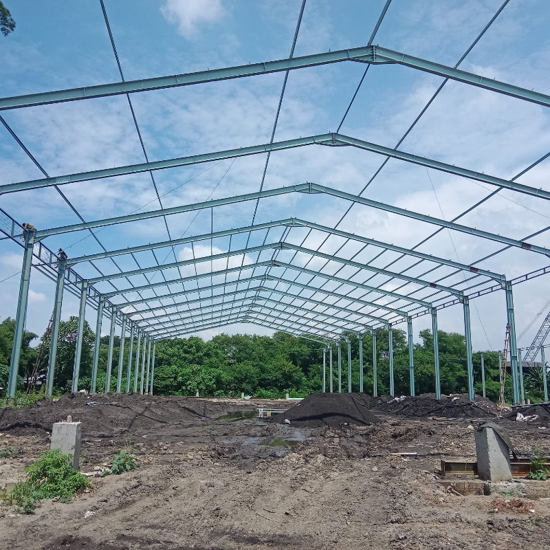 Large Industrial Warehouse Under Construction in Tangerang