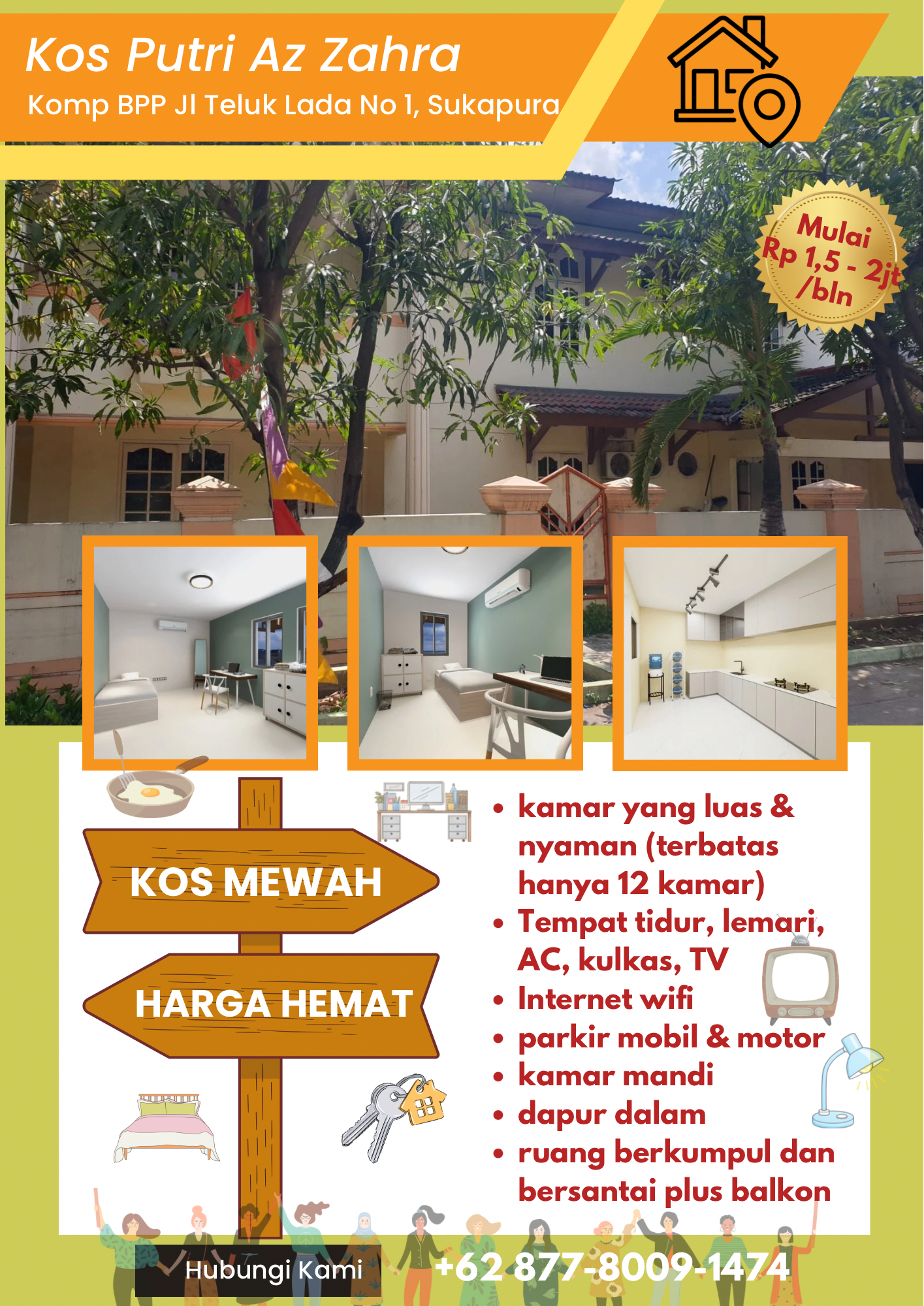 Female-Only Student Housing Near Kelapa Gading Jakarta