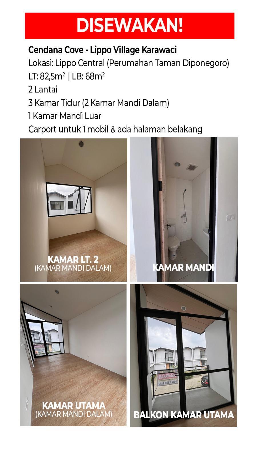 3 жұмалақты үй, Lippo Karawaci Central, Taman Diponegoro