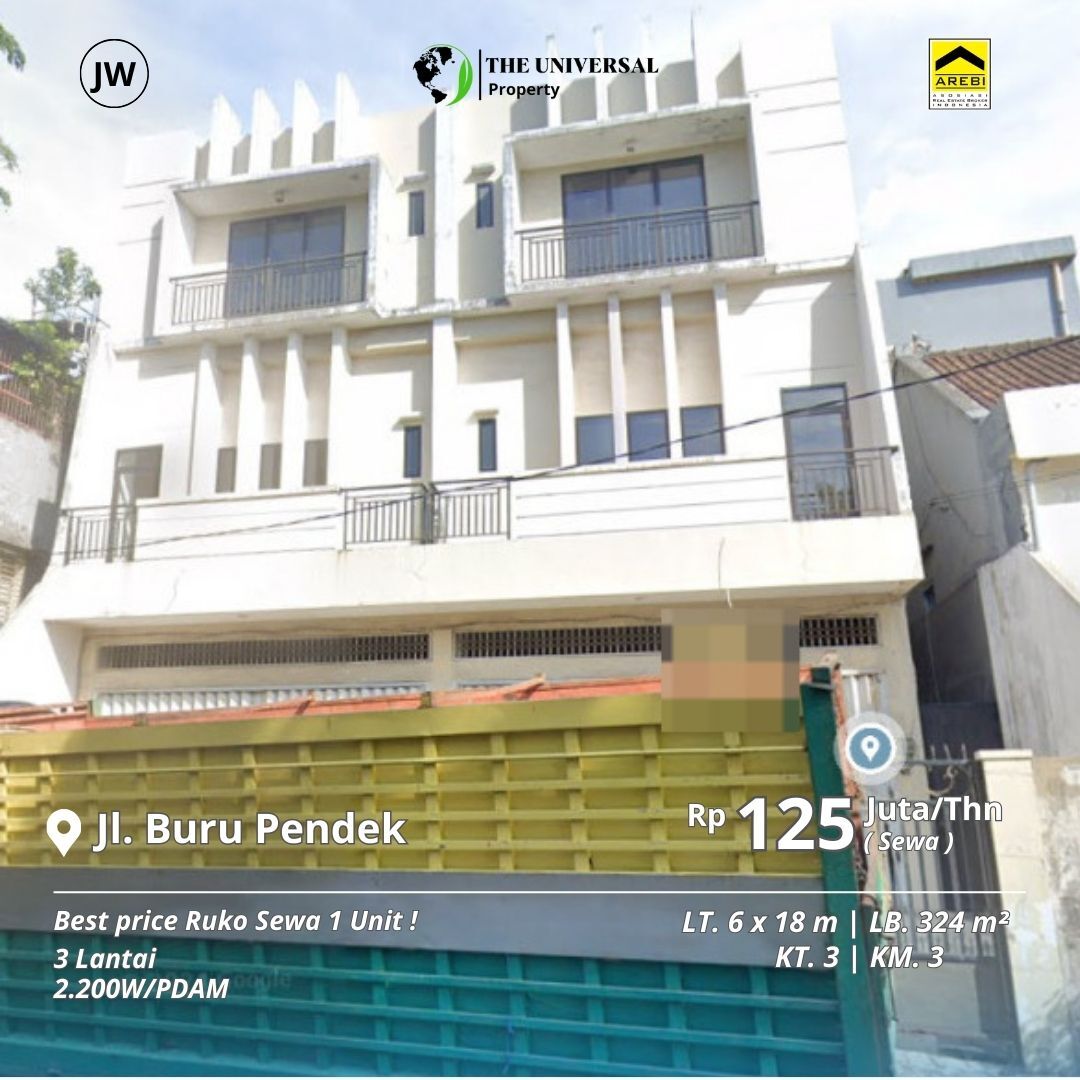 Modern 3-Floor Commercial Space in Buru Pendek