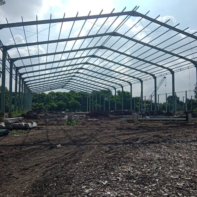 Large Industrial Warehouse Under Construction in Tangerang