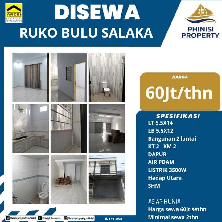 2-Story Commercial Shop (Ruko) on Bulu Salaka Street