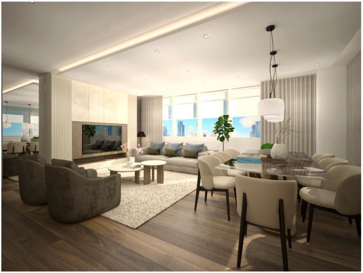 Fully Furnished 3-Bedroom Unit at The Residences at Greenbelt, San Lorenzo Tower