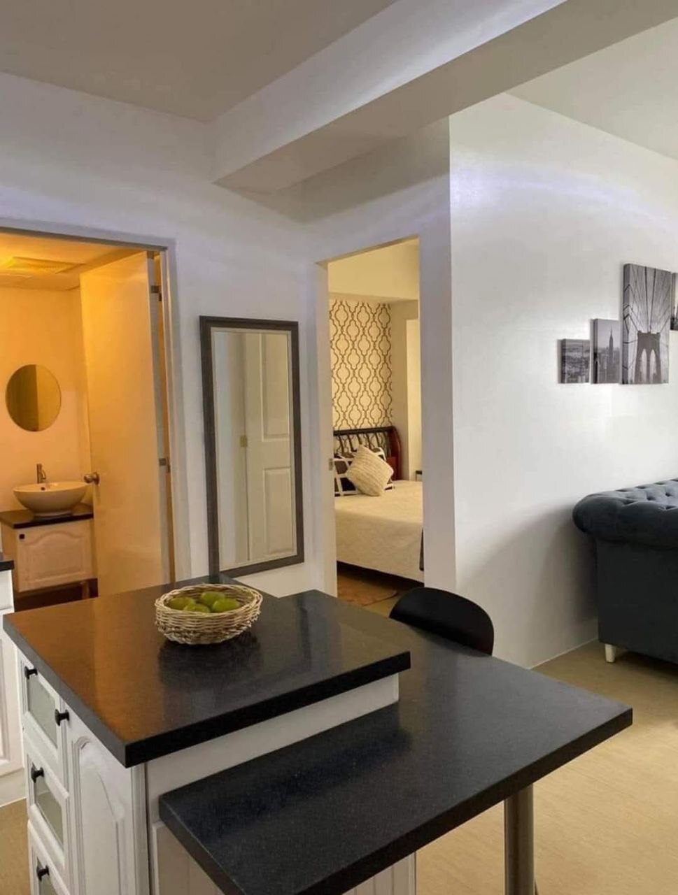 Haru Tower, BGC-тегі жайлы толық жабдықталған 1 бөлмелі пәтер, бассейн көрінісімен