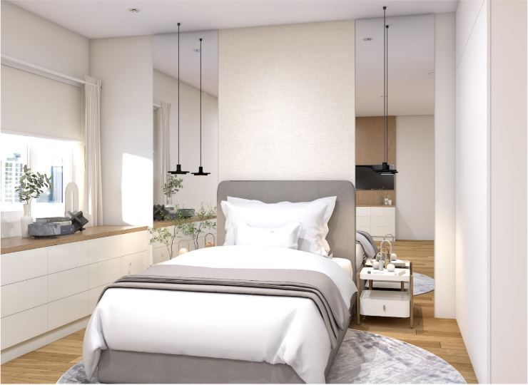 Fully Furnished 3-Bedroom Unit at The Residences at Greenbelt, San Lorenzo Tower
