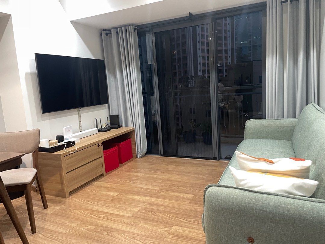 The Rise Makati-дағы 2 бөлмелі пәтер, толық жабдықталған