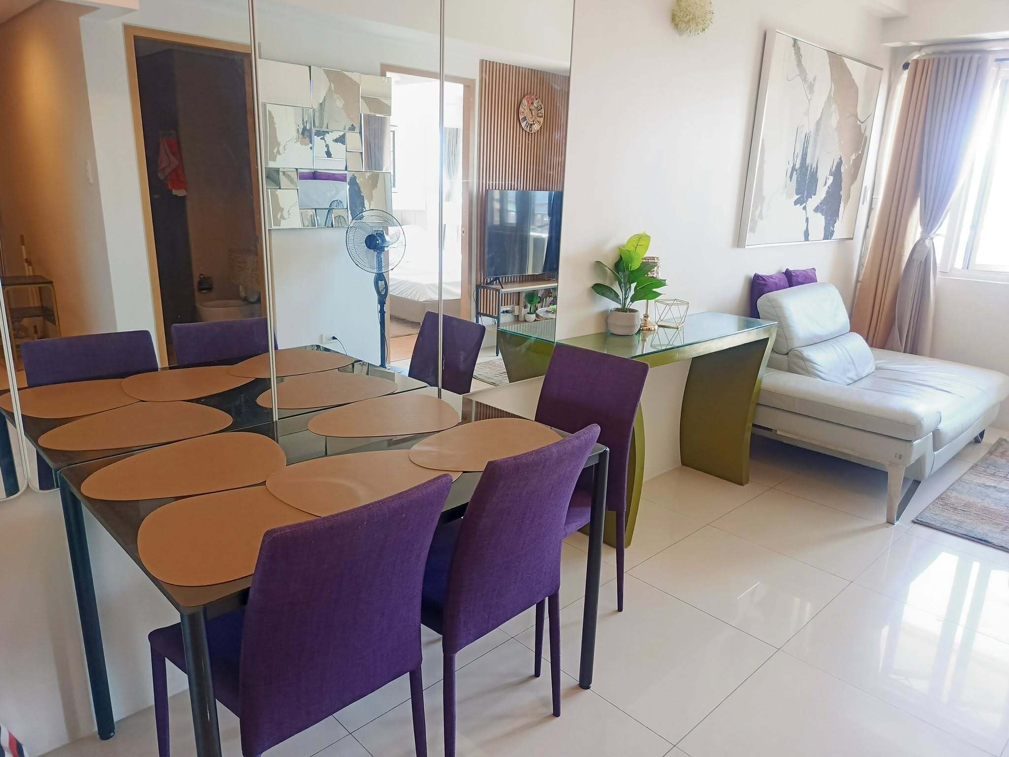 Толық жабдықталған 1 бөлмелі пәтер Times Square West, BGC