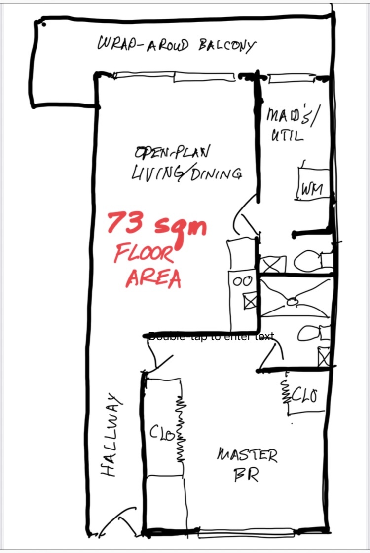 Spacious 1BR Condo with Maid's Room near Ortigas Center