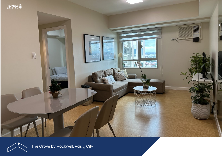 2 жатты бөлмелі толық жабдықталған пәтер, The Grove, Rockwell, Пасиг қаласы