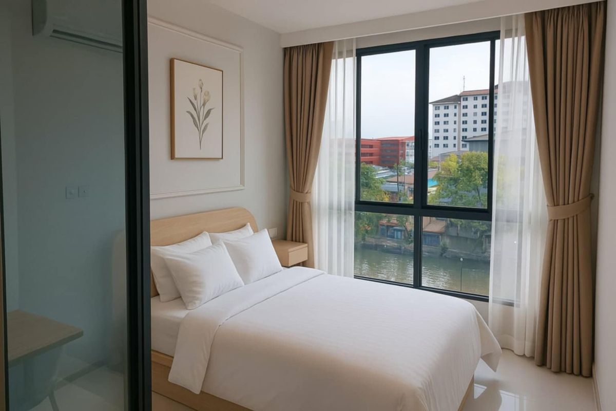 New condo at Atmoz Kanaal Rangsit - Compact and Fully Furnished Studio
