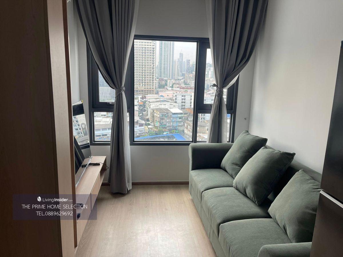 Компактна 1-кімнатна квартира в Life Rama 4-Asoke з видом на місто