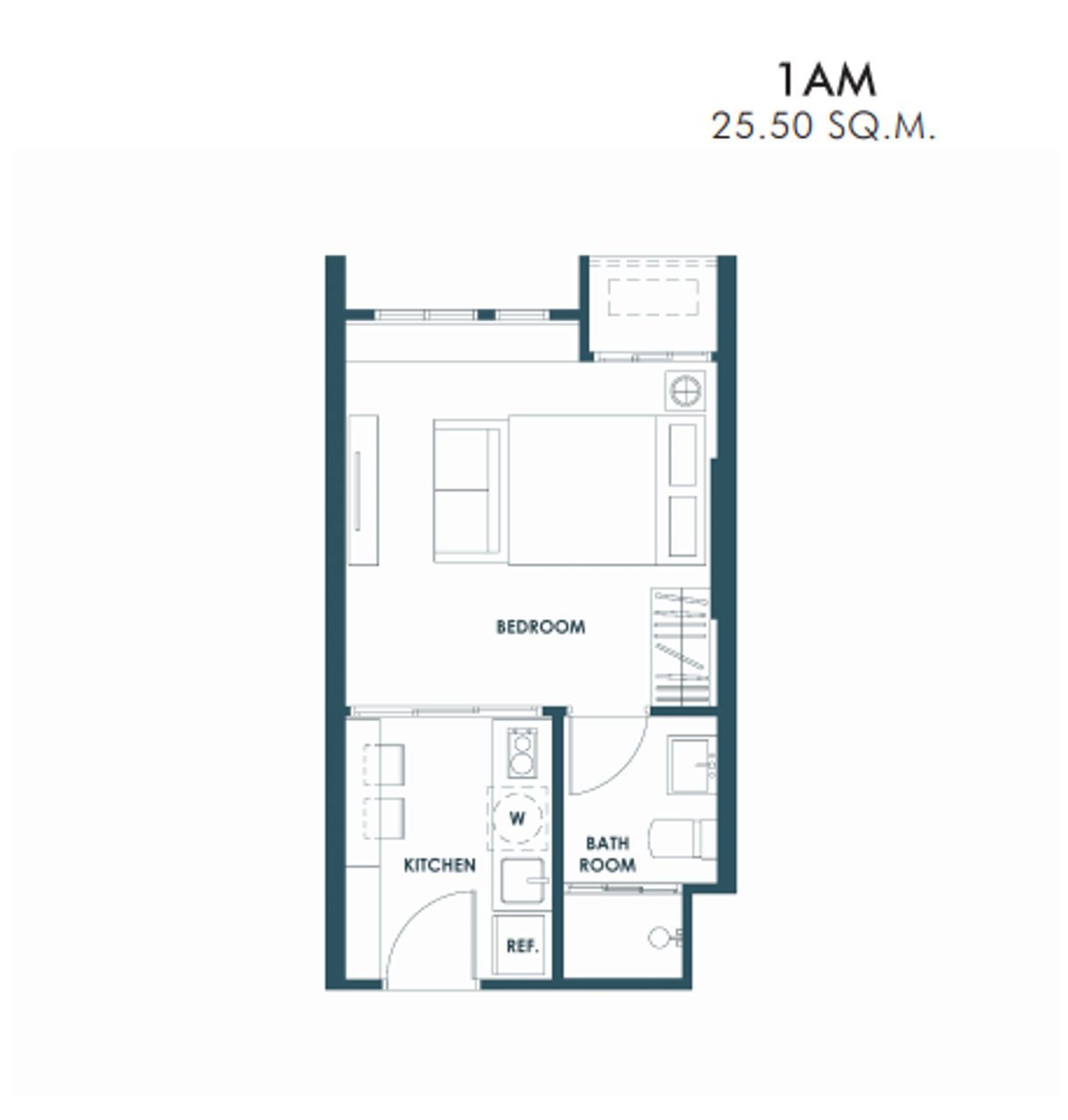The Base Sukhumvit 50-дегі компактты студиялық пәтер