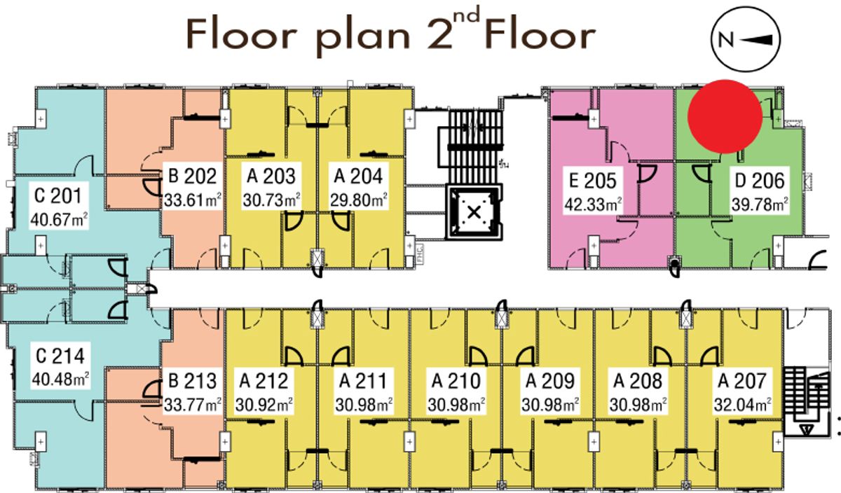 2 Bedroom Corner Condo, Fully Furnished, Convenient Location