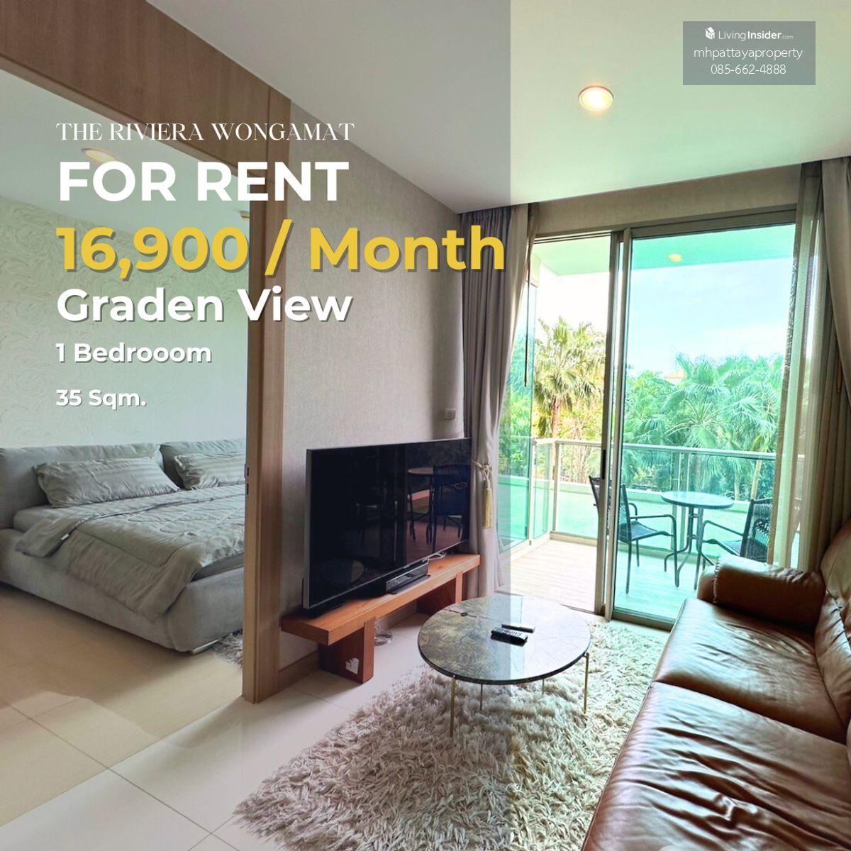 Garden View Condo at The Riviera Wongamat - Prime Location
