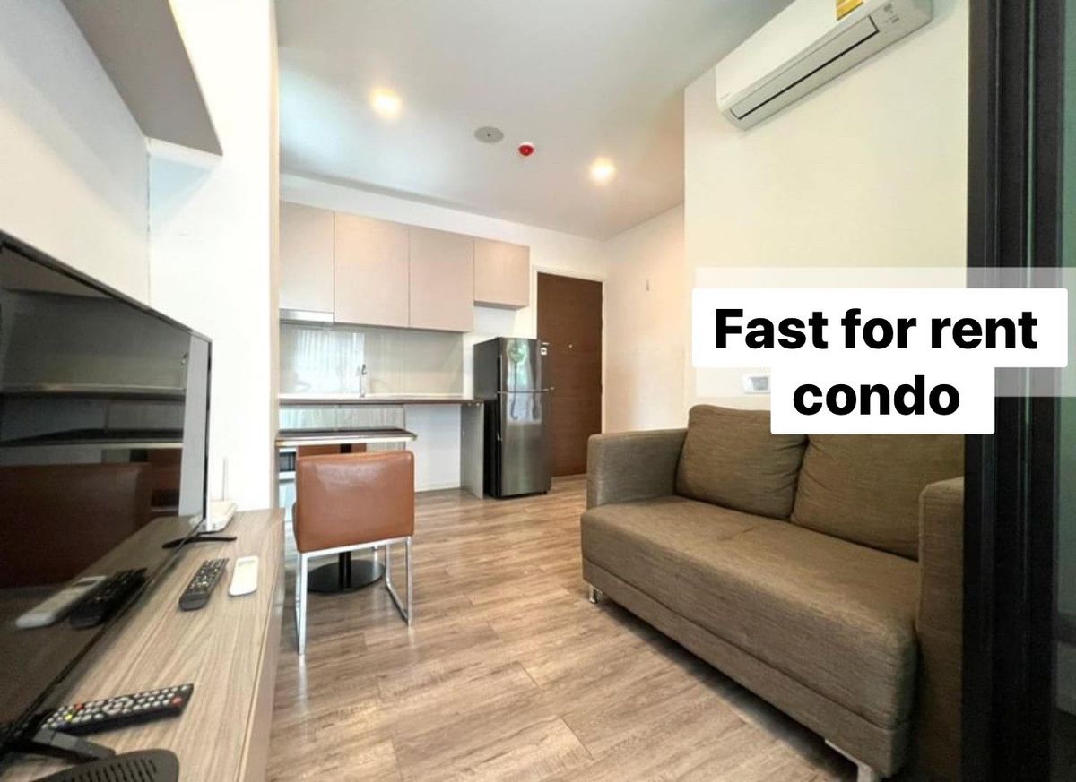 2 Bedroom Corner Condo at Brown Ratchada 32, Fully Furnished