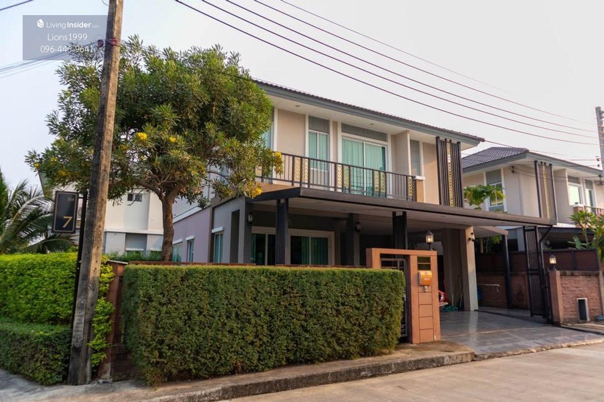 2-Story Corner House in Passorn Prestige Village with 3 Bedrooms