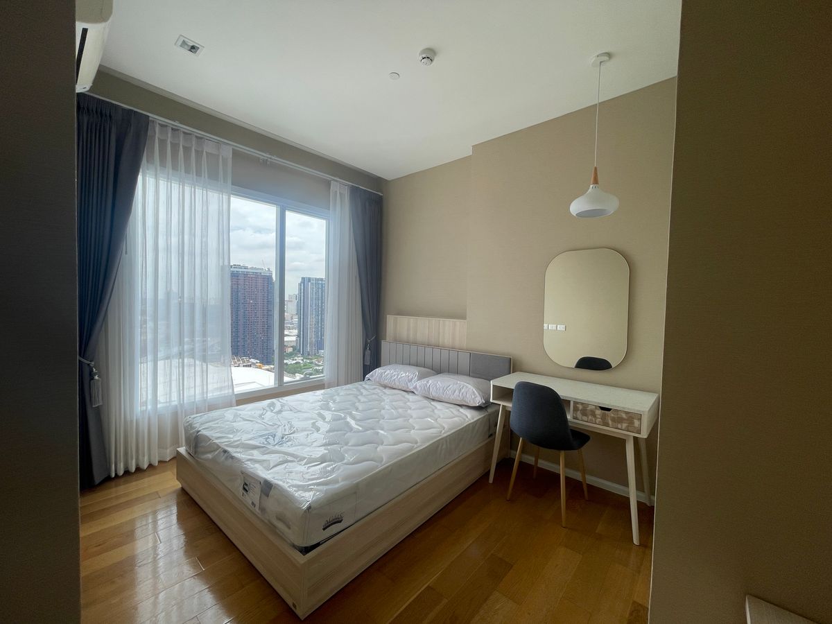 Rent the Saint Residences 1 Bedroom 1 Bathroom 35 SQM. The room is available in the same condition from the earthquake. Furniture near MRT Phahonyothin