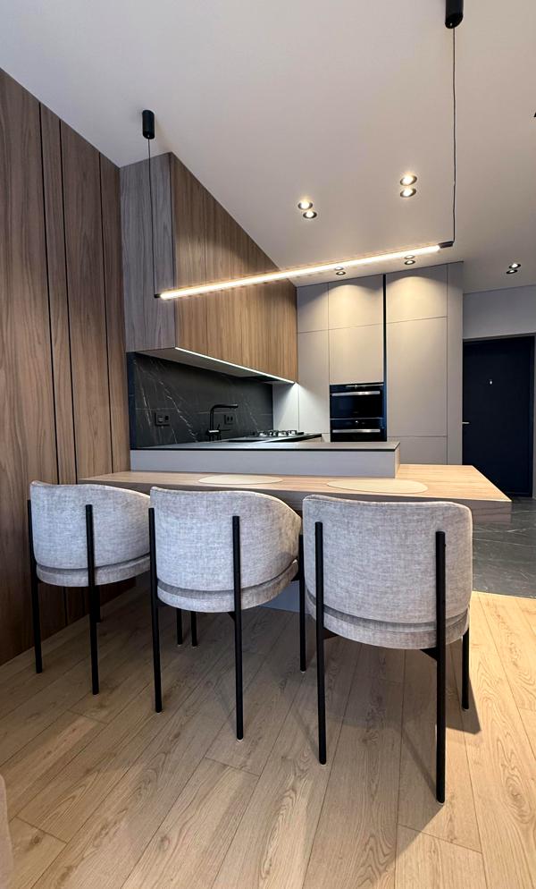 Spacious 2-room apartment with studio kitchen and Bosch appliances