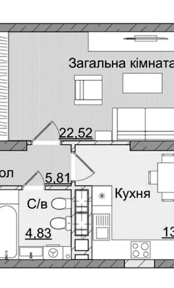 Exclusive 1-bedroom apartment in SMART PLAZA POLYTECH complex