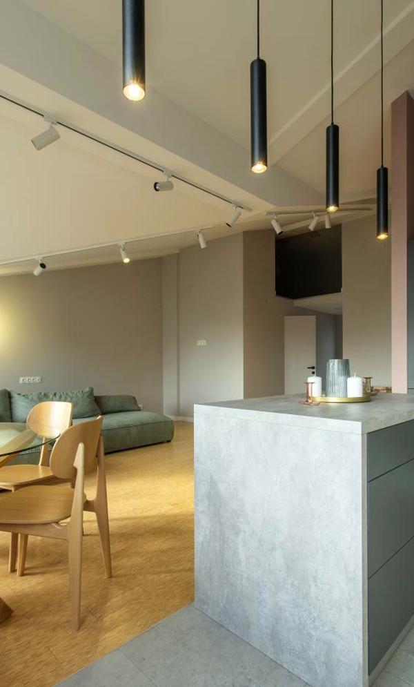 Panoramic 2-Room Apartment in City Center with Modern Design