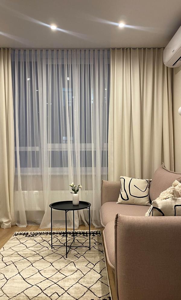 1-Bedroom Apartment in Respublika Complex, 42 m2, Modern Design
