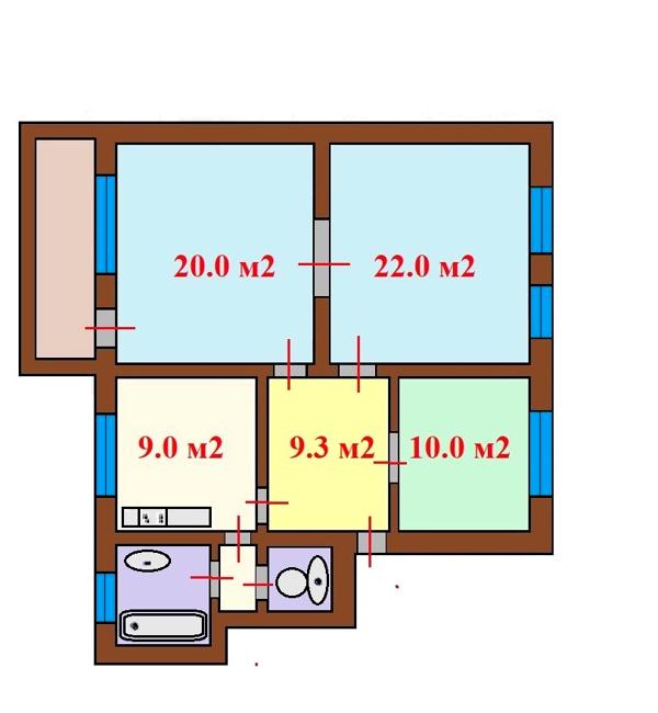 Spacious 3-room apartment near Botanical Garden with historic significance