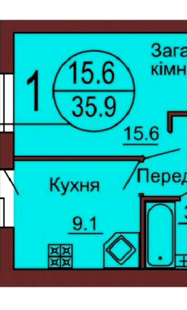 Furnished 1-bedroom apartment in Sofia Club Complex