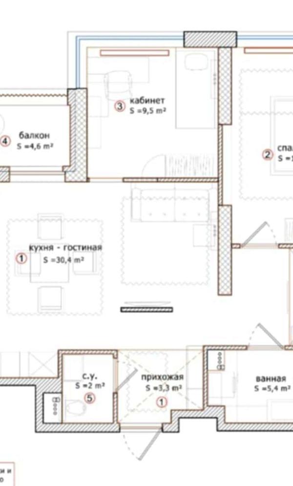 2-Bedroom Premium Apartment in Central Park Complex, Kyiv