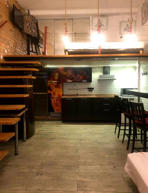 Two-level loft apartment near Arkadiysky Palace